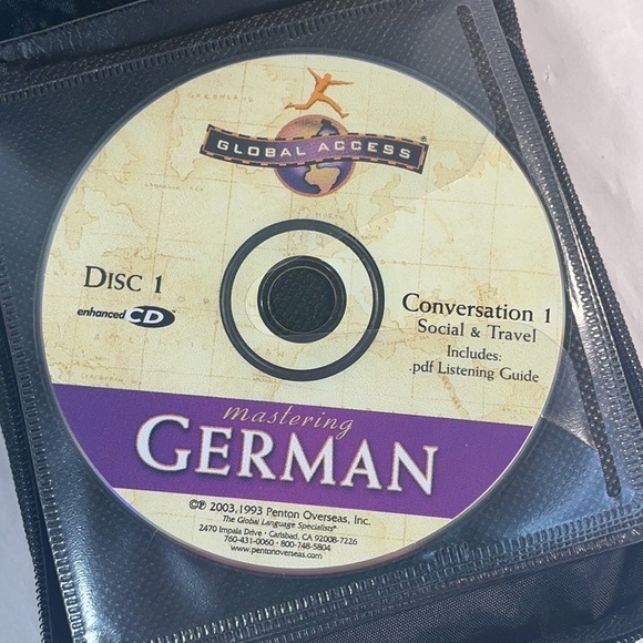 Learn German 10 Disc Edition Set With Travel Case - Picture 1 of 11